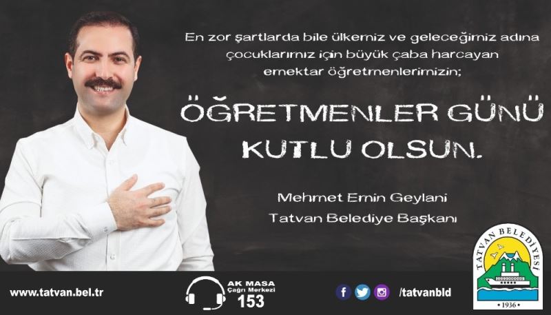 Başkan Geylani’den Öğretmenler Günü mesajı
