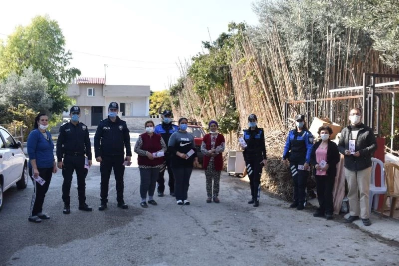 Polis, kadına şiddetinin önüne geçebilmek için broşür dağıttı
