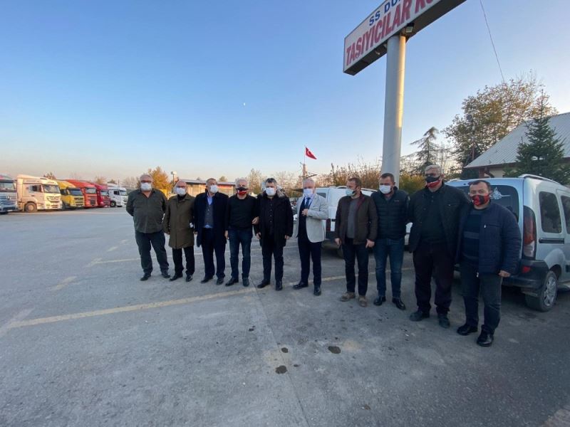 Düzcespor’dan Kamyoncular Kooperatifine ziyaret
