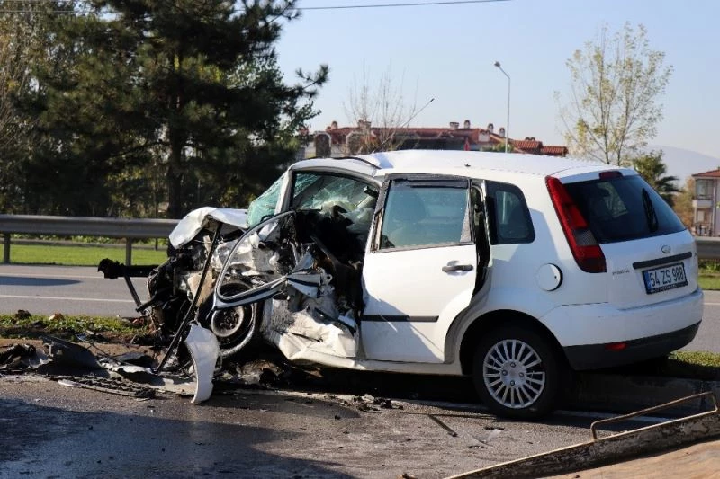 Duble yolda meydana gelen kazada ilginç detay: Kazadan birkaç dakika önce radara girmiş
