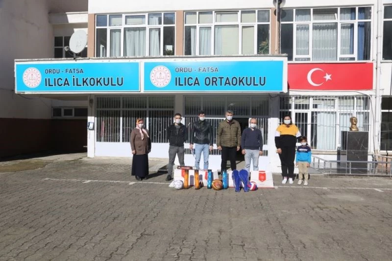 Ilıcalı öğrenciler spor malzemelerine kavuştu
