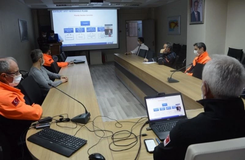 Bayburt TAMP 2020 Masabaşı tatbikatı video konferans olarak yapıldı
