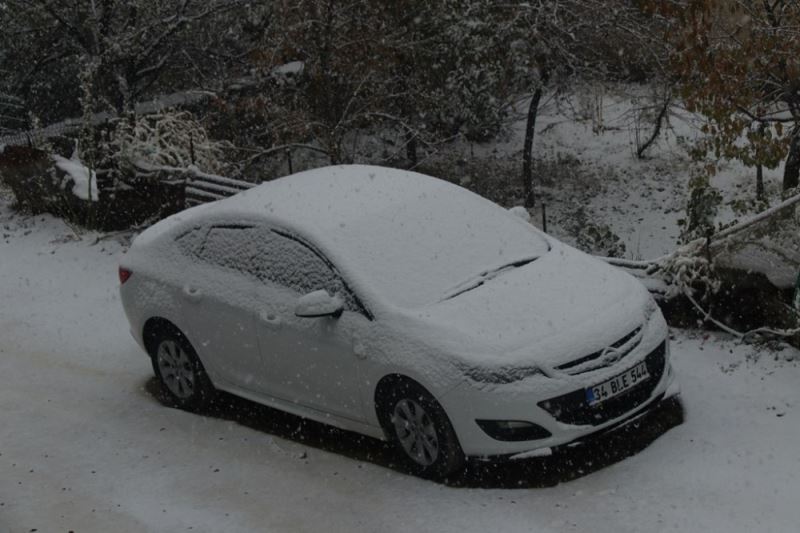 Bitlis’e mevsimin ilk karı yağdı
