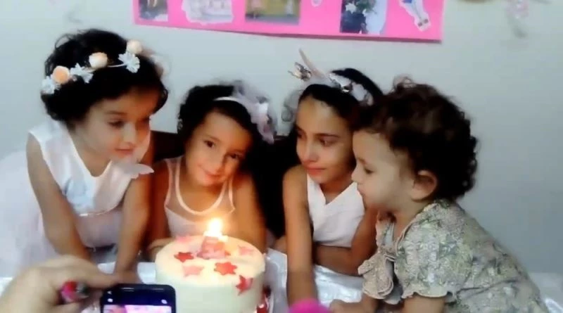 Depremde ölen babaanne ve 4 torunundan geriye doğum günü görüntüsü kaldı
