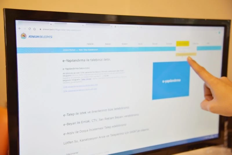 Atakum Belediyesi’nde mükellefler vergi borcunu e-işlemle yapılandırıyor
