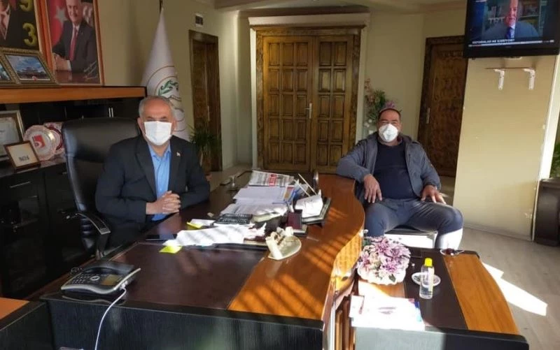 Başkan Yaman, taşıyıcılar kooperatif başkanıyla bir araya geldi
