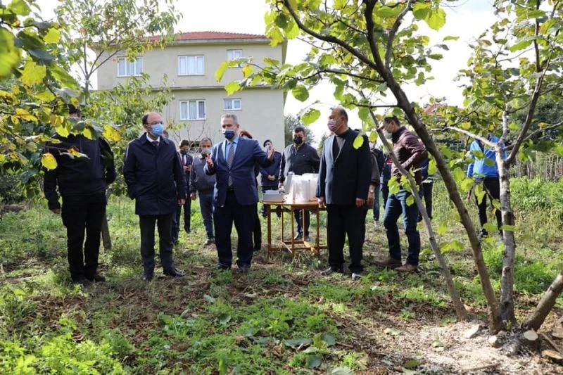 Fındık nemölçer cihazları muhtarlara teslim edildi

