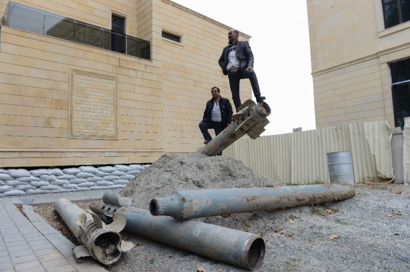 Ermenistan’ın sivillere attığı roketler müzede sergilenecek
