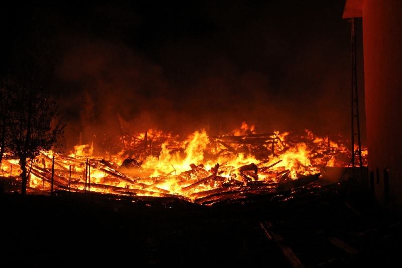 Kastamonu’da elektrik kontağından çıkan yangında 10 ev ve 1 cami yandı
