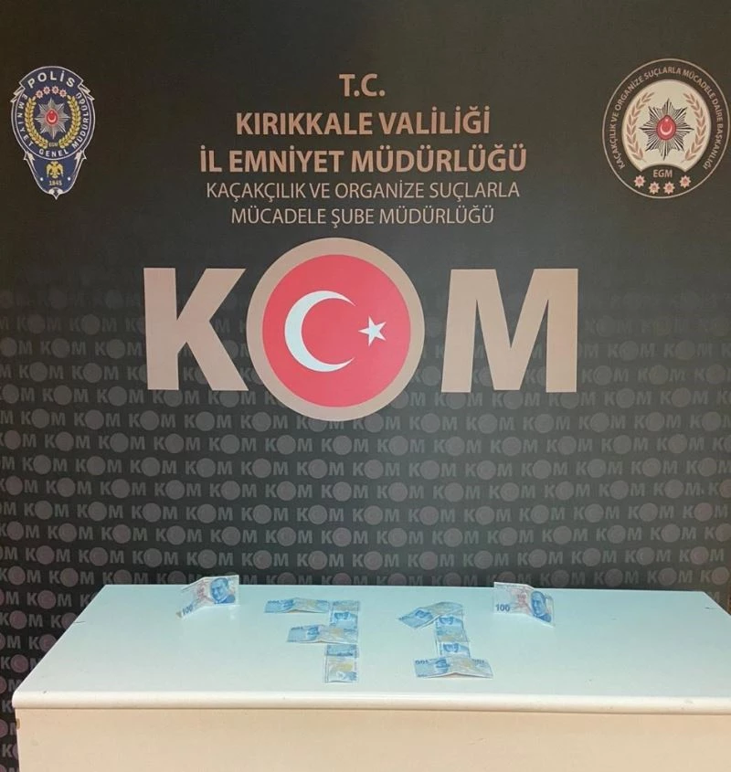 Kırıkkale’de bin Türk Lirası sahte para ele geçirildi
