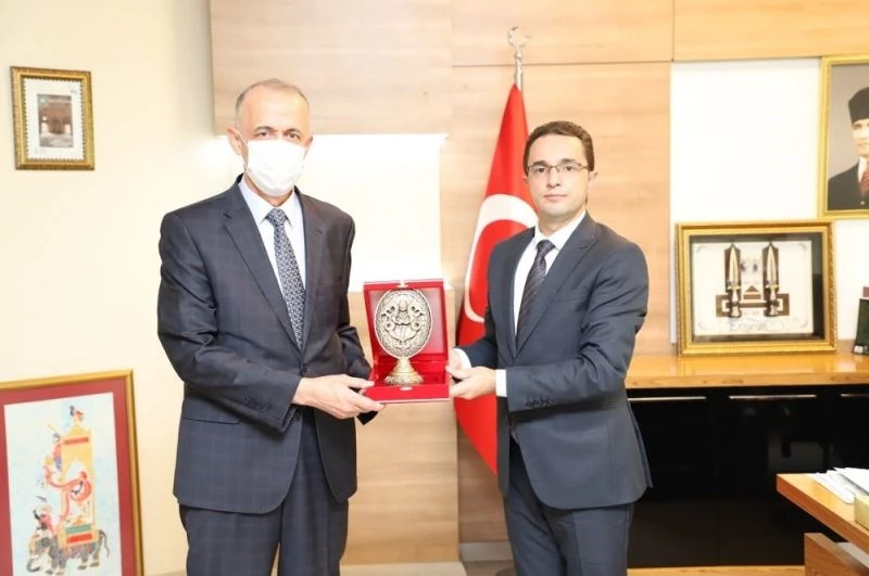 Mülkiye Başmüfettişi Aktaş, Cizre Kaymakamı Sinanoğlu ile bir araya geldi
