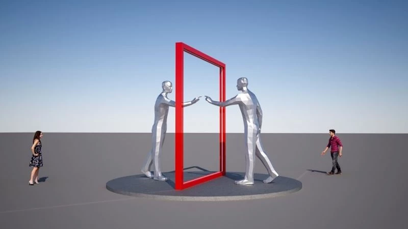 Millet Bahçesi’ne ‘Dünya Aynası’ heykeli
