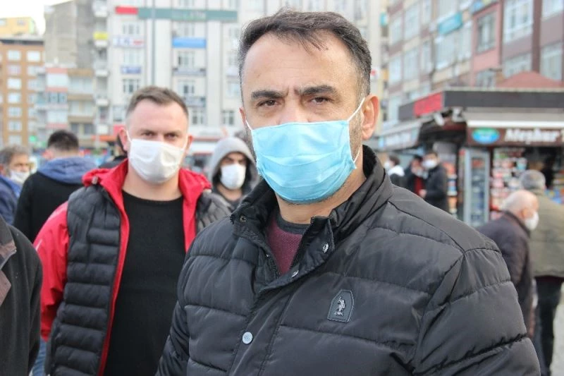 Rize’de mevcut yerlerinden taşınmak istemeyen minibüs şoförleri tepkili
