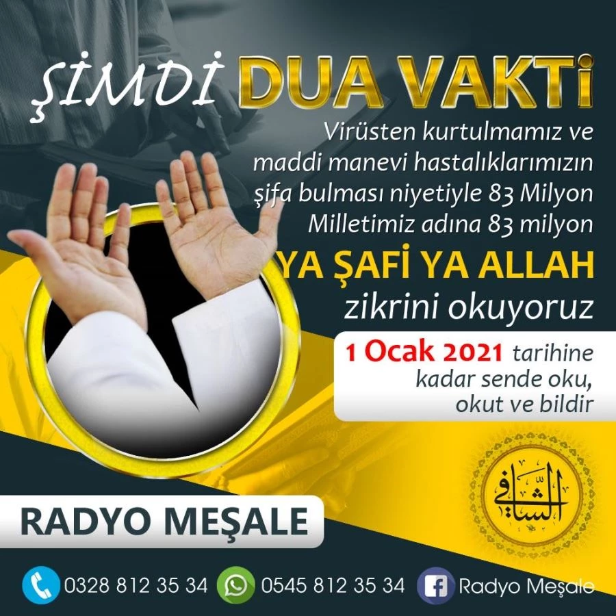 RADYO MEŞALE’DEN  VİRÜS İÇİN DUA KAMPANYASI