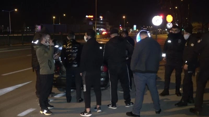 (Özel) Cezaevinden izinli çıkan 7 kafadarın kısıtlama gezintisine polis engeli
