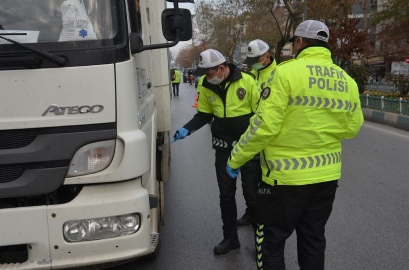 Kütahya’da ’Kış lastiği’ denetimi
