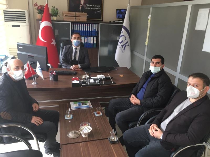Sağlık-Sen Şırnak Şube Başkan Yardımcısı Yalçın, SGK Müdür Vekili Tatar ile görüştü
