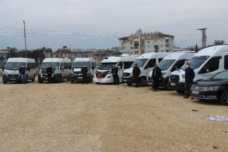 Hataylı servisçiler, 300 araçlık filoyu filyasyon ekibine tahsis etti
