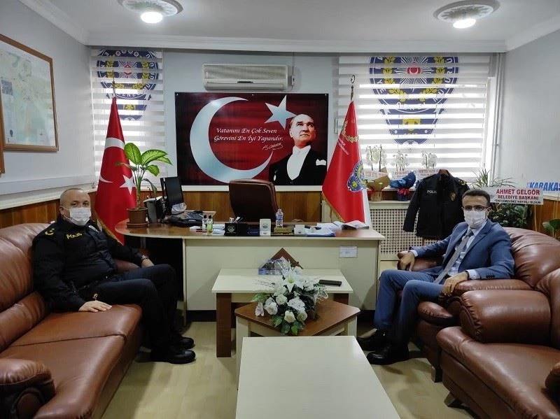 Kaymakam Akpay ilçe emniyet müdürünü ziyaret etti
