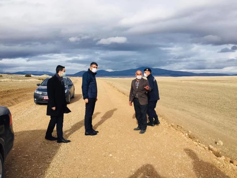 5 kilometrelik köy yoluna 300 bin TL’lik stabilize çalışması
