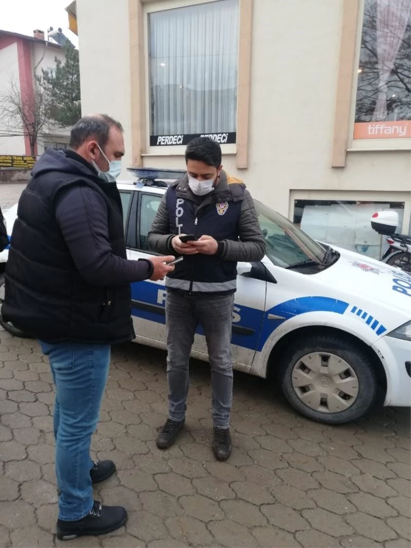 İlçe halkının ateşi drone ile ölçüldü
