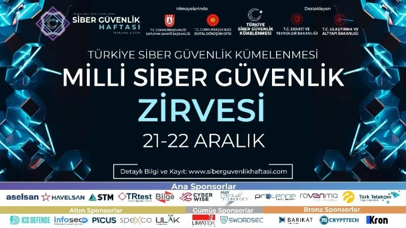 Milli Siber Güvenlik Zirvesi ve Siber Güvenlik Sanal Fuarı göz dolduracak
