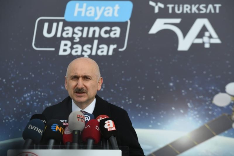 Bakan Karaismailoğlu: “Türksat 5A ve 5B uyduları için yer istasyonları kurulum çalışmalarında son aşamaya geldik”
