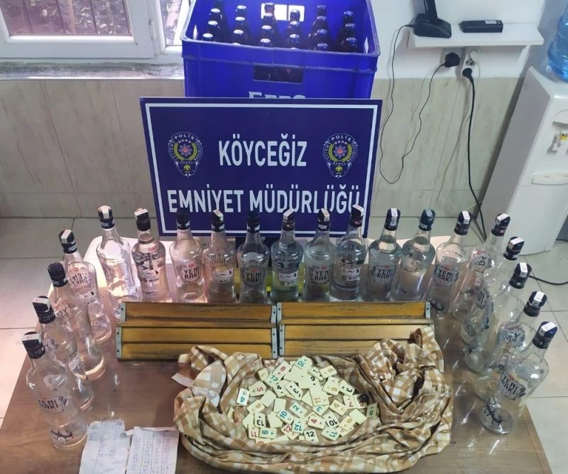 Köyceğiz’de kumar oynayan 6 kişiye 23 bin 980 lira ceza
