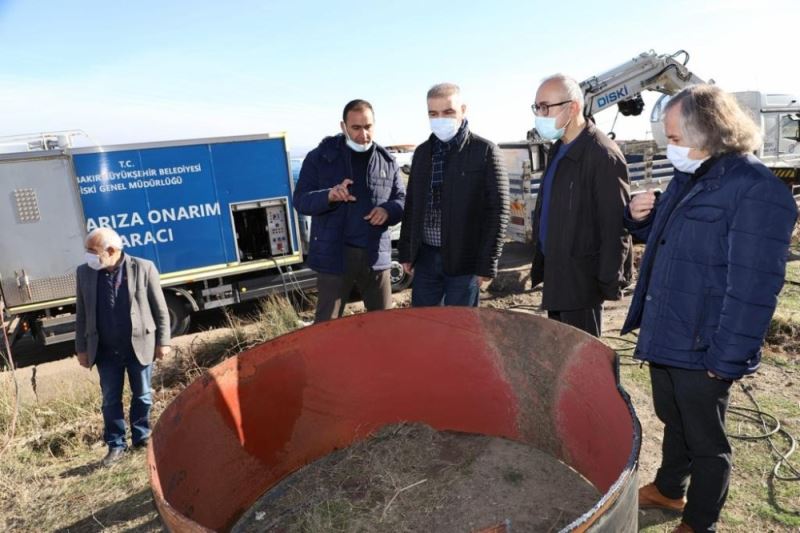 Diyarbakır’a su ileten çelik boru yırtıldı, DİSKİ’nin zamanında müdahalesiyle kentte su sorunu yaşanmadı
