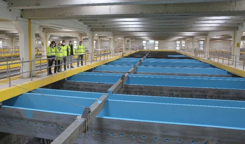ASKİ İvedik İçme Suyu Arıtma Tesisinde revizyon çalışması
