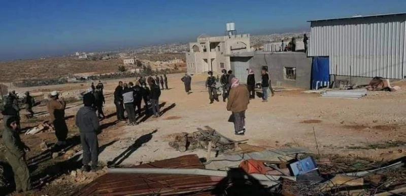 İsrail güçleri, Filistinlilerin evleri yıkmaya çalışırken arbede yaşandı
