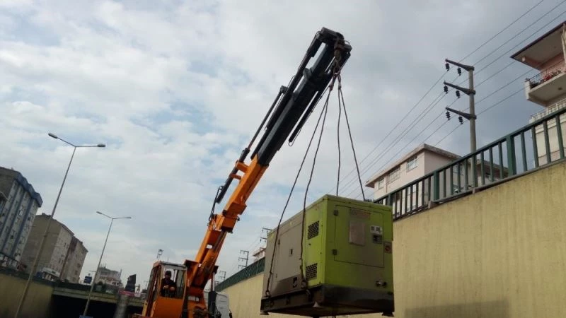 Derince Tünelinin jeneratörü değiştirildi
