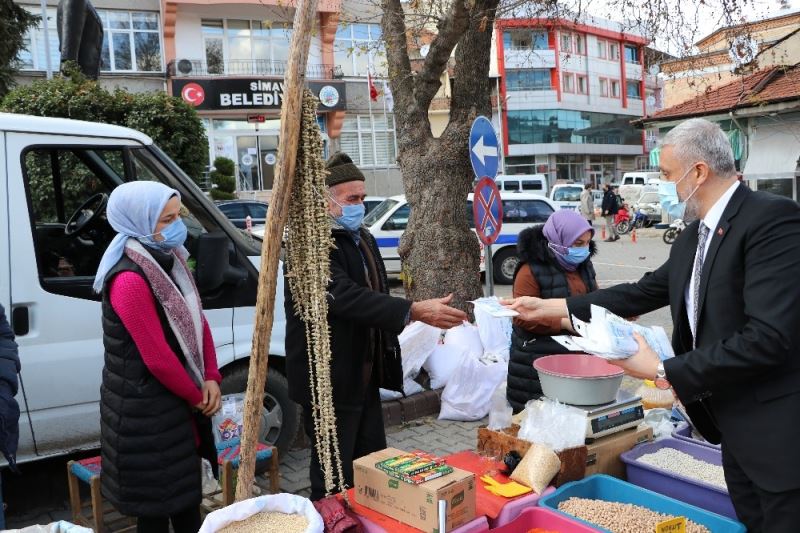 Başkan Biçer’den esnafa ‘Maske, nesafe ve hijyen’ desteği
