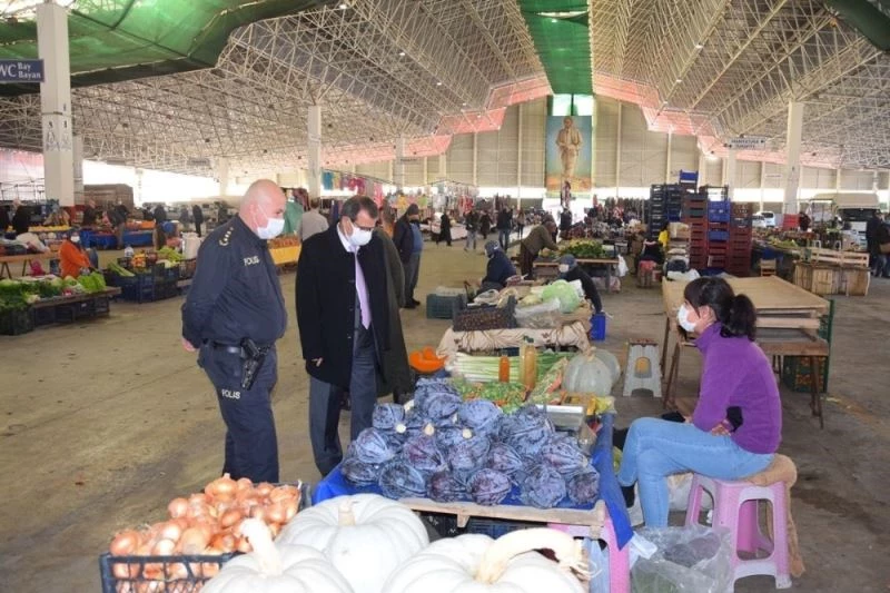 Çan Kaymakamı Gürdal’dan pazar yeri denetimi
