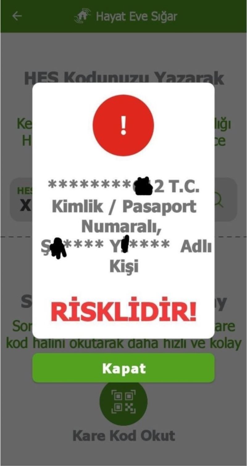 Vaka sayılarının sıfırlandığı ilçeye ’riskli vatandaş’ girmeye çalıştı, cezayı yedi
