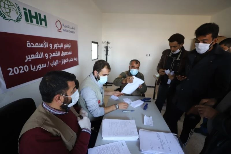 Suriyenin kuzeyindeki çiftçilere tohum desteği
