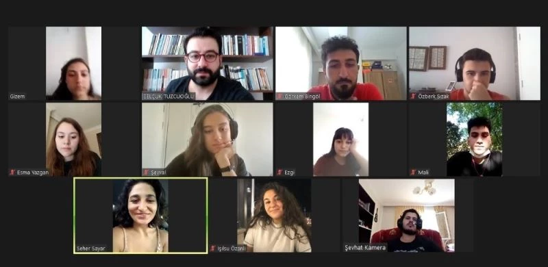 Genç tiyatrocular eğitimlerini online sürdürüyor
