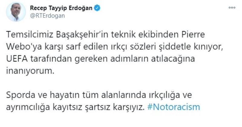 Cumhurbaşkanı Recep Tayyip Erdoğan: 