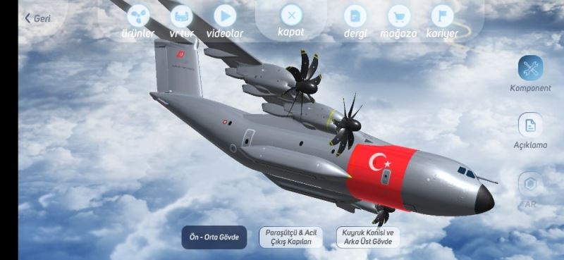 TUSAŞ mobil uygulaması ile yerli ve milli ürünler artık mobilde
