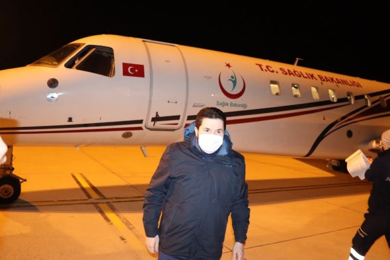 Ambulans Uçak Kübra bebek için Ağrı’dan Ankara’ya havalandı