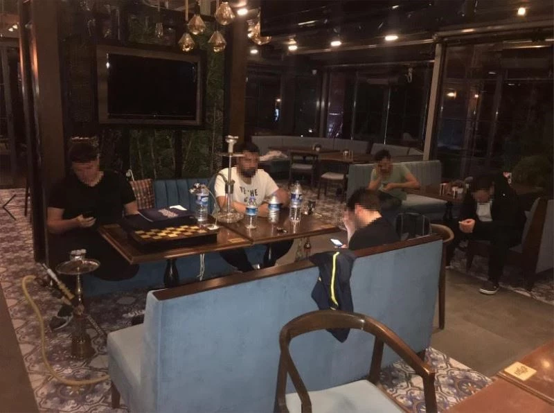 Çekmeköy’de nargile içilen kafeteryaya baskın
