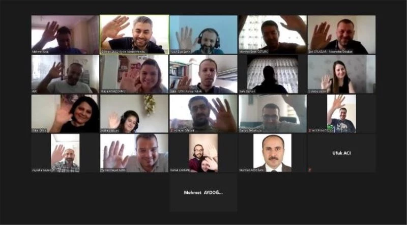 20 üniversiteden temsilciler video seminerde bir araya geldi
