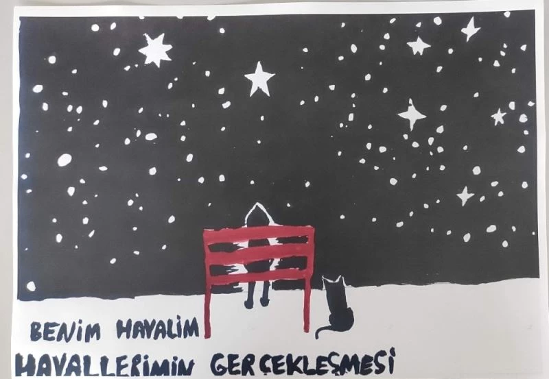 ’Hayalini çiz’ resim yarışmasında dereceye girenler ödüllerini aldı

