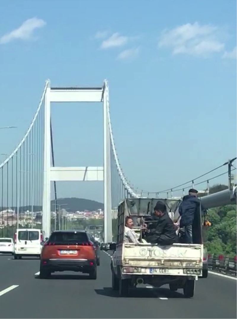(Özel) FSM Köprüsü üzerinde tehlikeli yolculuk
