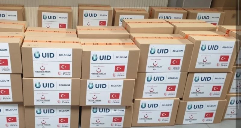 Belçika’da kaderine terk edilen mültecilere YTB desteğiyle yardım eli uzandı
