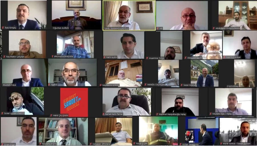 HATAY SAADET PARTİSİ VİDEO KONFERANS YOLUYLA BAYRAMLAŞTI