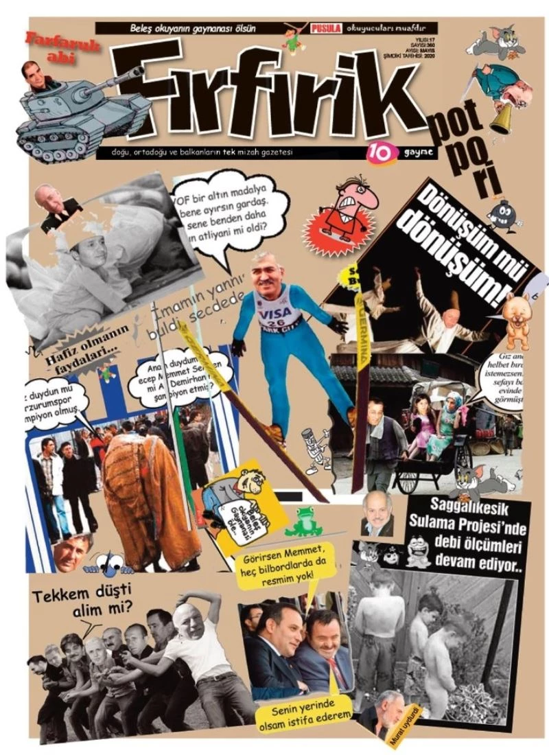 Fırfırik’in son sayısı eskiden yayınlanan esprilerin de yer aldığı bir nostalji sayısı oldu

