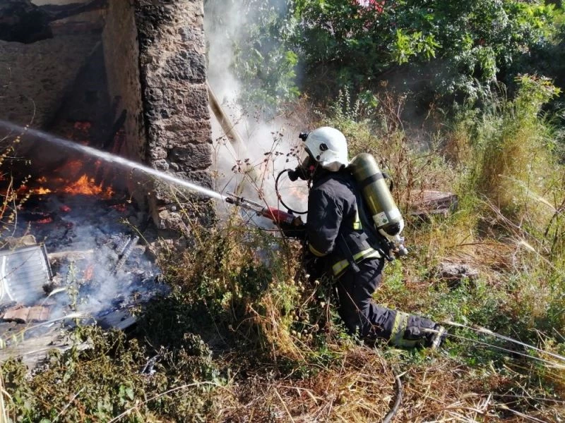 Kayaköy’de yangın
