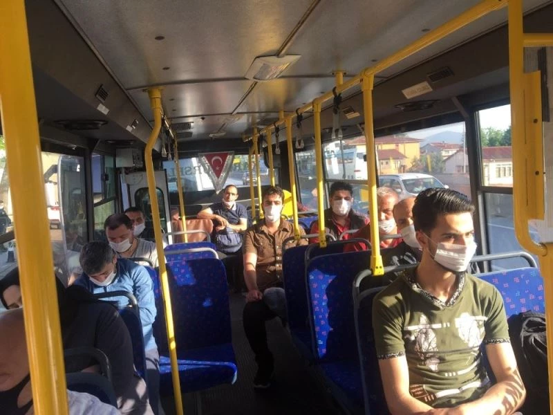 Toplu taşımanın günlük kullanımı 200 binin üstüne çıktı
