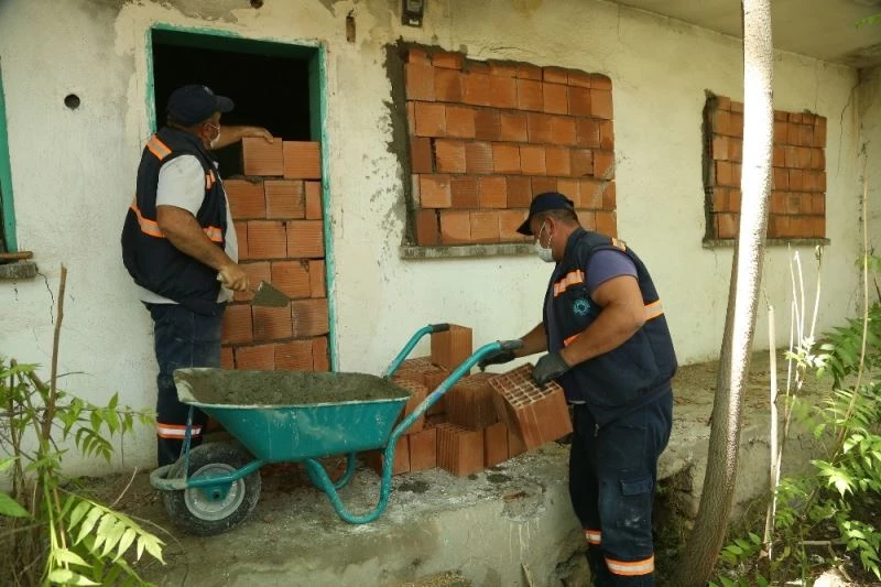 Odunpazarı’ndaki metruk yapılarda güvenlik tedbirleri
